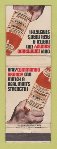 Matchbook Cover - Commando Brandy Liquor South Africa