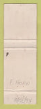 Matchbook Cover - Commando Brandy Liquor South Africa