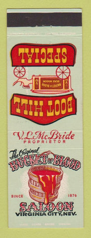 Matchbook Cover - Bucket of Blood Saloon Virginia City NV