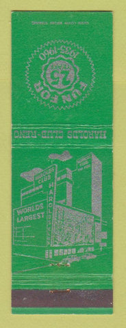 Matchbook Cover - Harolds Club Casino Reno NV 1960 GREEN