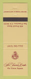 Matchbook Cover - Sir Francis Drake Hotel San Francisco CA