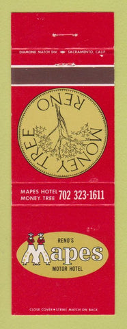 Matchbook Cover - Mapes Hotel Casino Reno NV