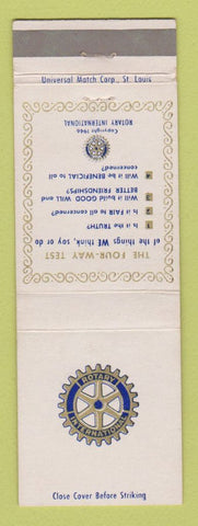 Matchbook Cover - Rotary International