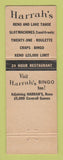 Matchbook Cover - Harrah's Casino Lake Tahoe Reno NV