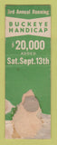 Matchbook Cover - Randall Park Horse Racing Cleveland OH POOR