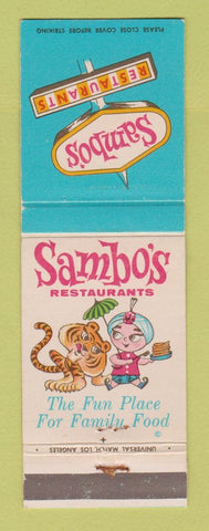 Matchbook Cover - Sambo's Restaurants Pancakes