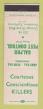 Matchbook Cover - Calpro Pest Control Pasadena CA