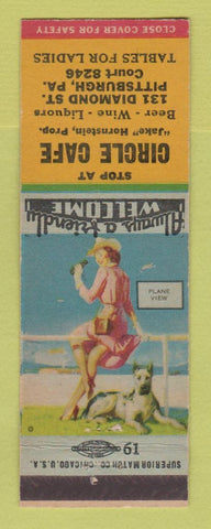 Matchbook Cover - Circle Cafe Pittsburgh PA pinup