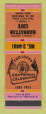 Matchbook Cover - Manhattan Cafe Sault Ste Marie MI 1955