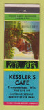 Matchbook Cover - Kessler's Cafe Trempealeau WI