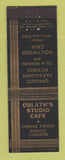 Matchbook Cover - Oblath's Studio Cafe Hollywood CA