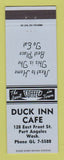 Matchbook Cover - Duck Inn Cafe Port Angeles WA