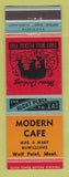 Matchbook Cover - Modern Cafe Wolf Point MT