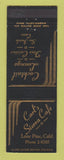 Matchbook Cover - Carl's Sierra Cafe Lone Pine CA