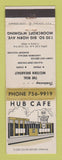 Matchbook Cover - Hub Cafe Moorcroft WY