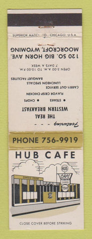 Matchbook Cover - Hub Cafe Moorcroft WY