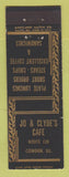 Matchbook Cover - Jo & Clyde's Cafe Cowden IL