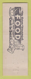 Matchbook Cover - Anderson Cafe Warrensburg MO
