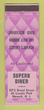 Matchbook Cover - Superb Diner Newark NJ
