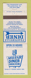 Matchbook Cover - Mayfair Diner Feasterville Philadelphia PA WEAR