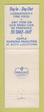 Matchbook Cover - Mayfair Diner Feasterville Philadelphia PA WEAR