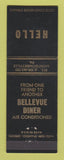 Matchbook Cover - Bellevue Diner Montgomeryville PA