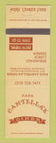 Matchbook Cover - Papa Cantella's Diner Commerce CA