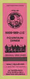 Matchbook Cover - Action Bowling Duckpin Fountain Diner Indianapolis IN