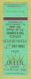 Matchbook Cover - Penn Queen Diner Pennsauken NJ