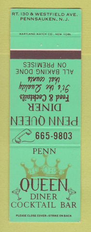 Matchbook Cover - Penn Queen Diner Pennsauken NJ