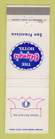 Matchbook Cover - The Olympic Hotel San Francisco CA