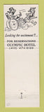 Matchbook Cover - The Olympic Hotel San Francisco CA