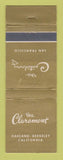 Matchbook Cover - Claremont Oakland Berkeley CA WEAR
