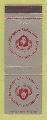 Matchbook Cover - Clift Hotel San Francisco CA Santa Barbara Biltmore WEAR