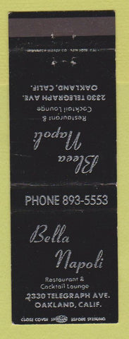 Matchbook Cover - Bleea Napoli Restaurant Oakland CA