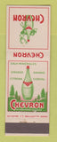Matchbook Cover - Chevron Mineral Water Drinks Belgium