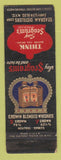 Matchbook Cover - Seagram's Whiskey Crown WORN