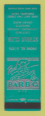 Matchbook Cover - Studio Club BBQ Oakland CA WEAR