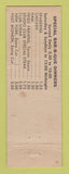 Matchbook Cover - Studio Club BBQ Oakland CA WEAR
