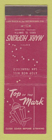 Matchbook Cover - Hotel Mark Hopkins San Francisco CA
