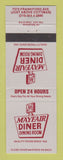 Matchbook Cover - Mayfair Diner Philadelphia PA