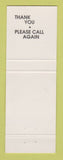 Matchbook Cover - Sandy's Diner Lowellville OH