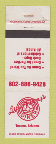 Matchbook Cover - Little Anthony's Diner Tucson AZ WORN