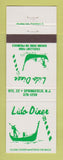 Matchbook Cover - Lido Diner Springfield NJ