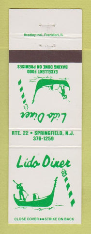 Matchbook Cover - Lido Diner Springfield NJ