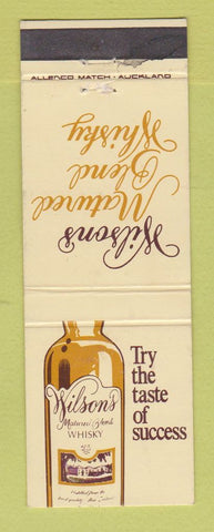 Matchbook Cover - Wilson's Whiskey New Zealand