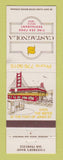 Matchbook Cover - Castagnola Seafood Restaurant San Francisco CA