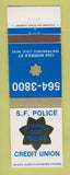Matchbook Cover - San Francisco CA Police Credit Union