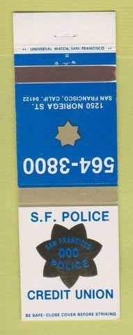 Matchbook Cover - San Francisco CA Police Credit Union