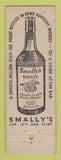 Matchbook Cover - Smally's Wine House Liquor Milwaukee WI Small's Whiskey